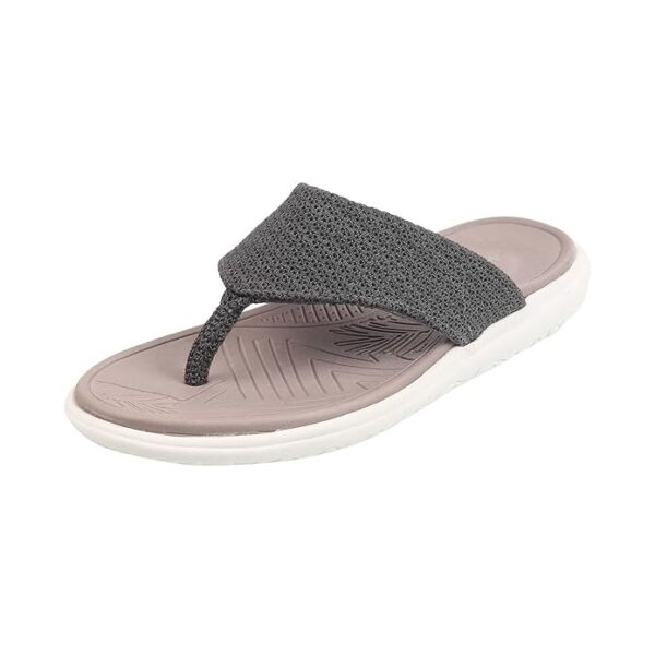 Women's Comfy Fashion Flyknit Fabric Flat Casual Slipper Slip-on Sandals