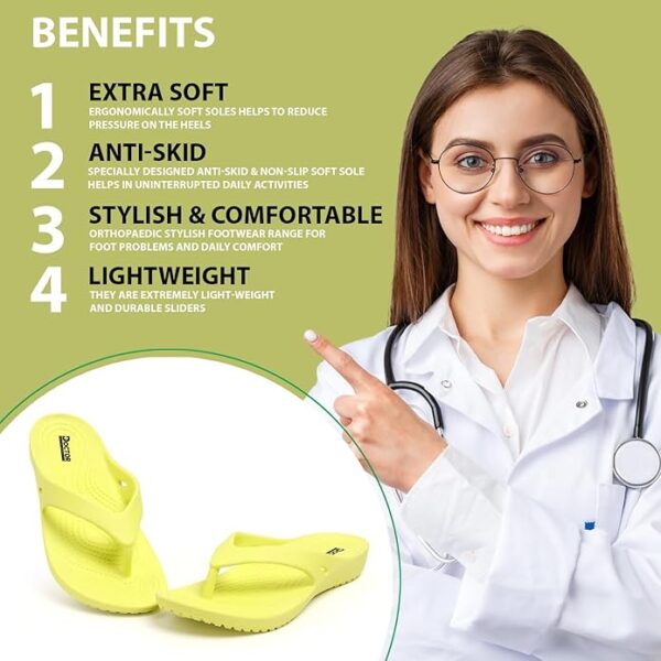 SUPER SOFT Women Ultra Soft Cushion Footbed Slipper | Comfortable Light Weight Waterproof Slippers |Adult Flip Flops - Image 3